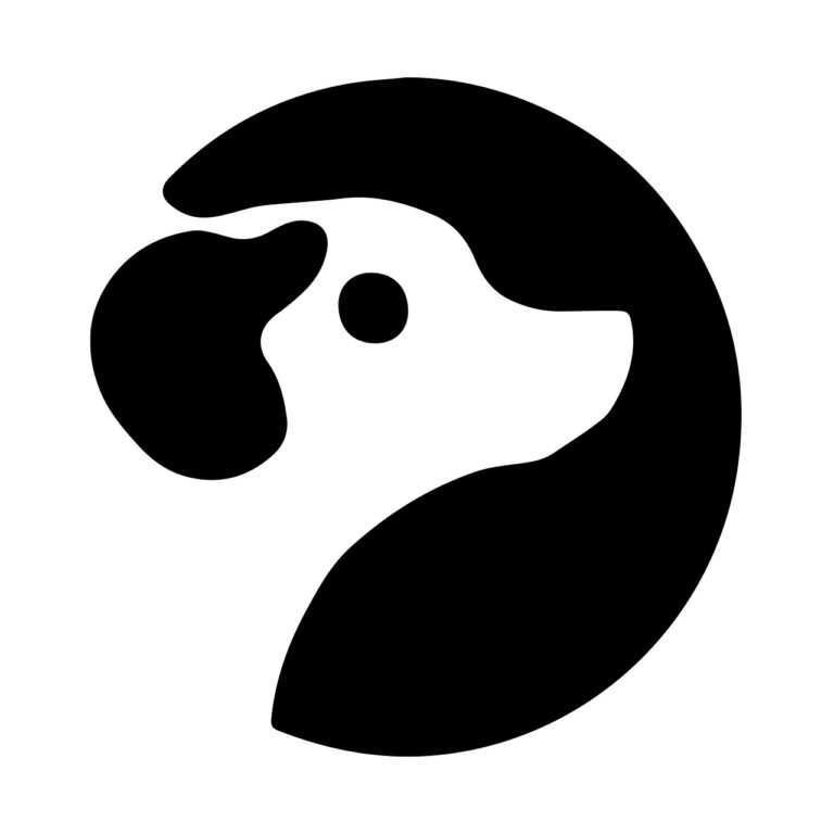 icon, logo, dog, animal, simple, design, shop, pet, nature, funny